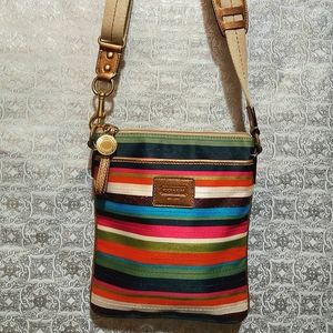 Coach Legacy stripe crossbody